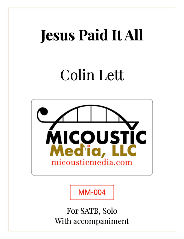 Jesus Paid It All